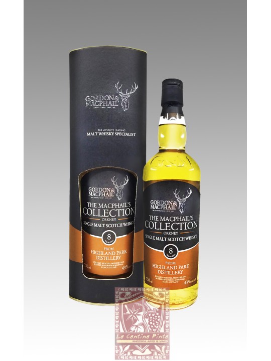WHISKY HIGHLAND PARK DISTILLERY  8 Y.O. THE MACPHAIL COLLECTION'S - GORDON & MACPHAIL
