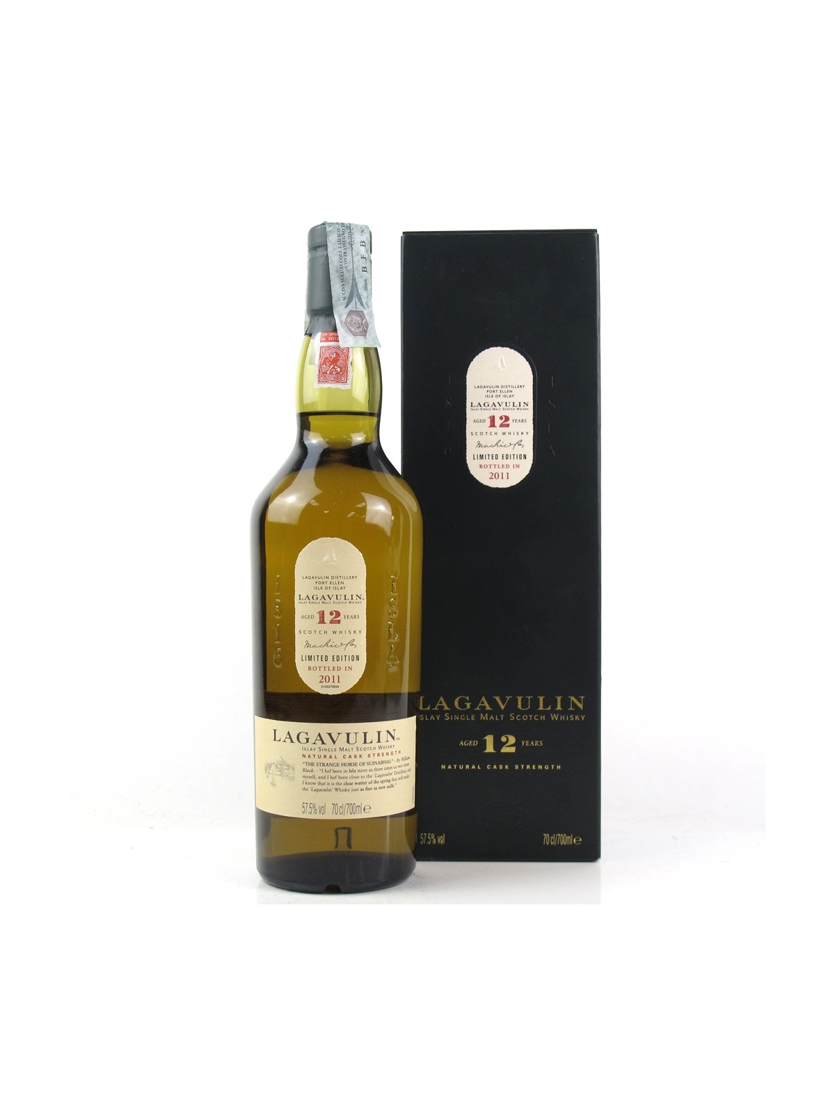 WHISKY LAGAVULIN ISLAY SINGLE MALT AGED 12 YEARS NATURAL CASK STRAIGHT - 11° DIAGEO SPECIAL RELEASE 2011