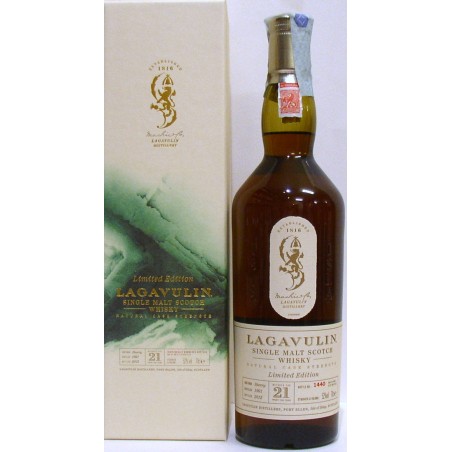 WHISKY LAGAVULIN SINGLE MALT SCOTCH WHISKY 21 Y.O. NATURAL CASK STRENGHT