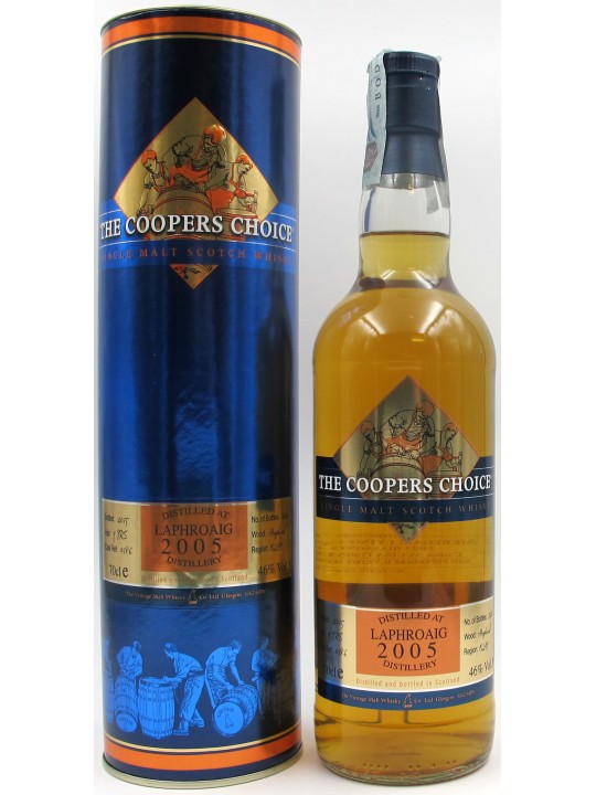 WHISKY LAPHROAIG 2005 SINGLE MALT 9 Y.O.  THE COOPERS CHOICE
