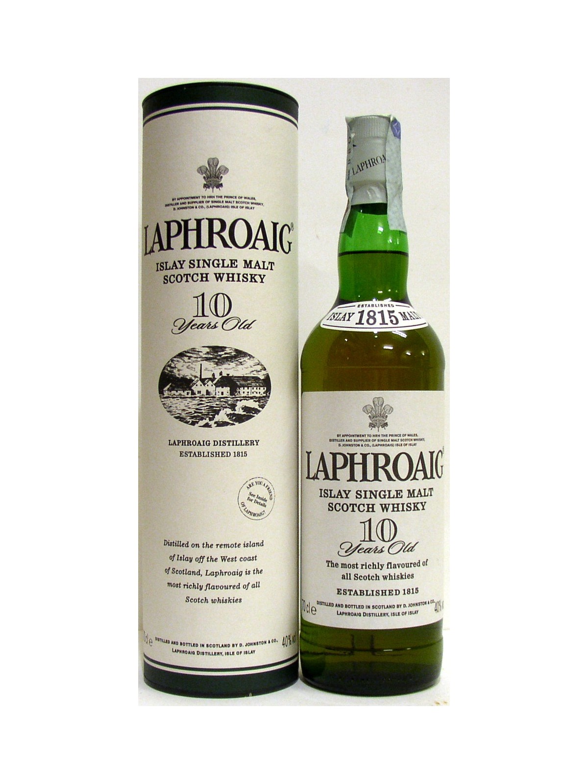 WHISKY LAPHROAIG ISLAY SINGLE MALT 10 Y.O.