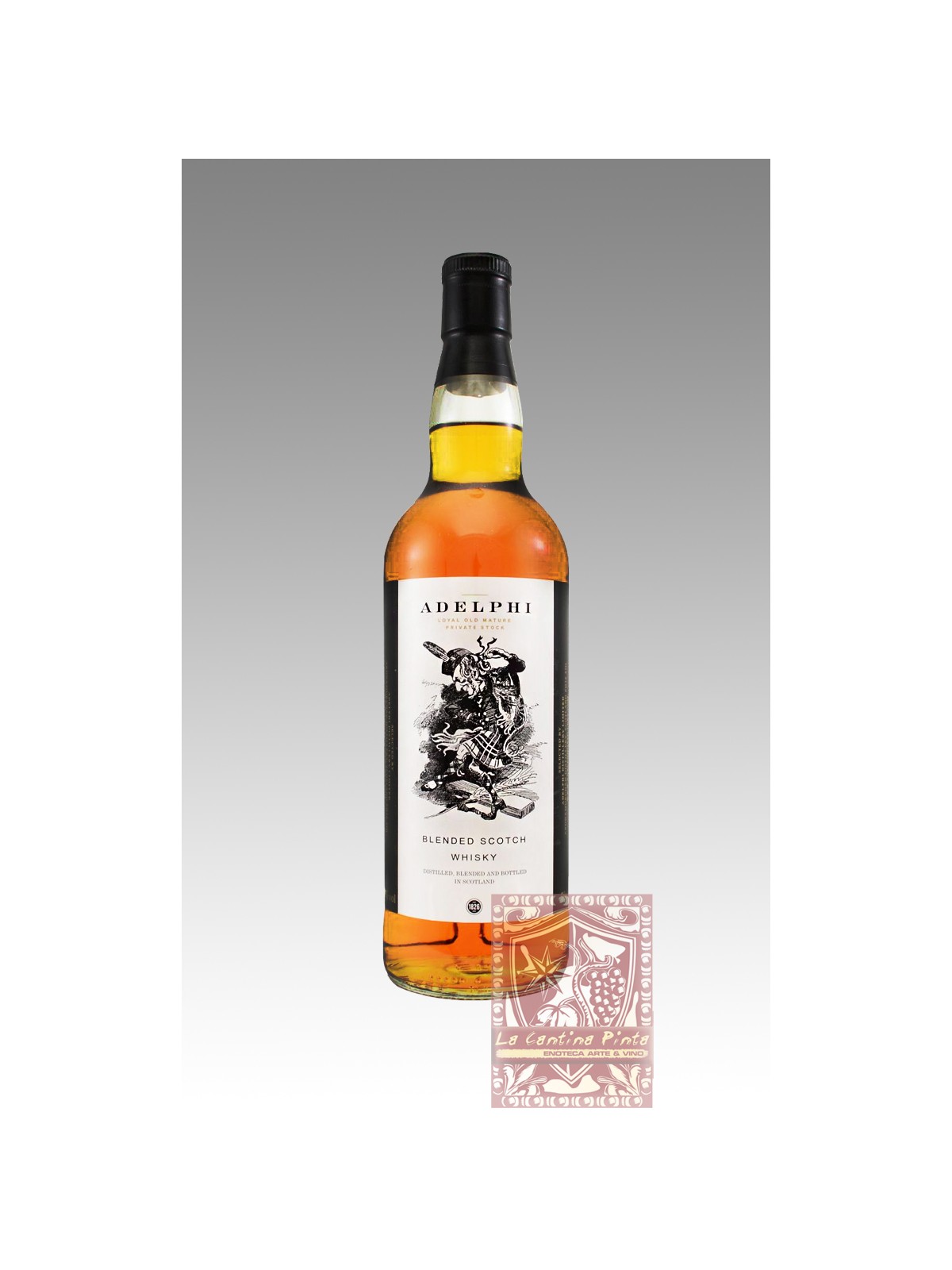WHISKY LOYAL OLD MATURE PRIVATE STOCK BLENDED SCOTCH ADELPHI