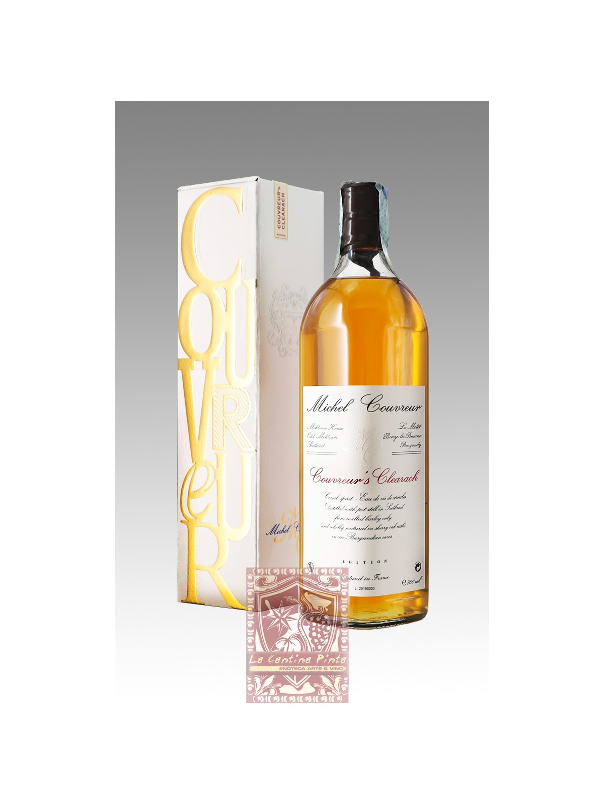 WHISKY MICHEL COUVREUR "COUVREUR'S CLEARACH"  SINGLE MALT