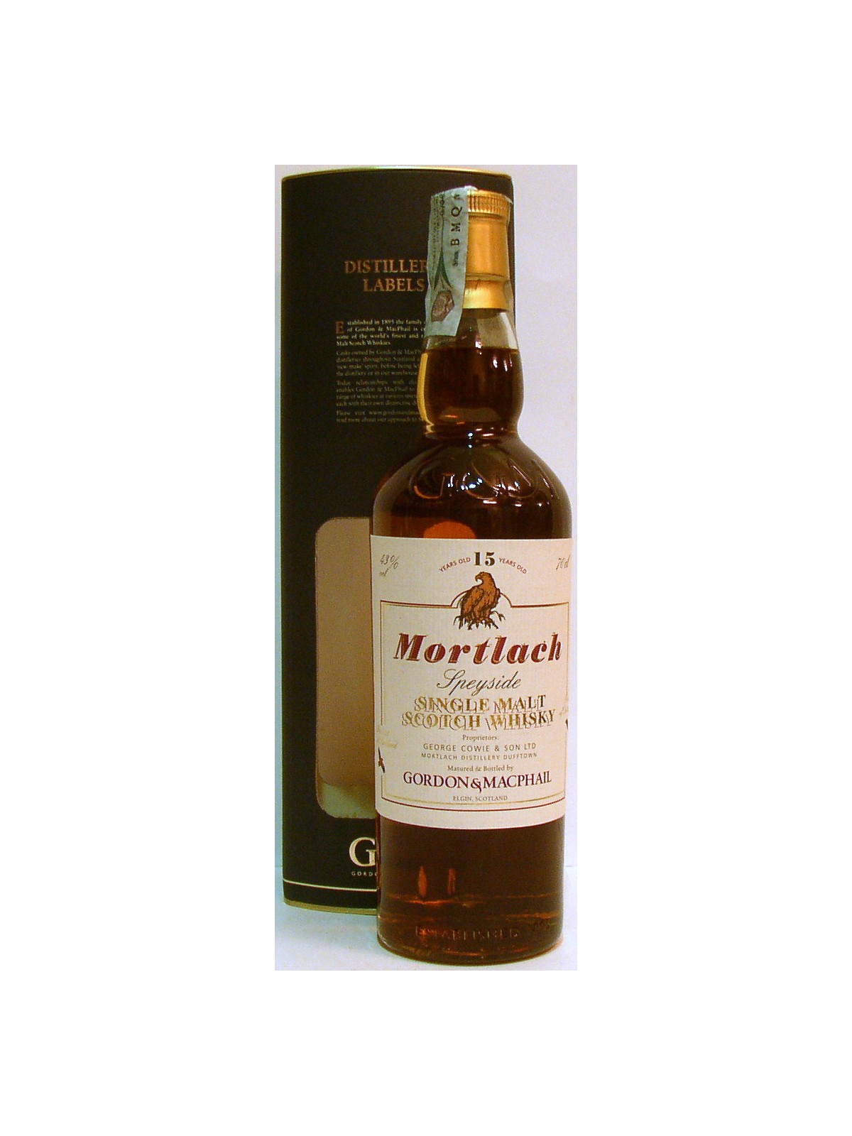 WHISKY MORTLACH SPEYSIDE 15 Y.O. SINGLE MALT - GORDON & MACPHAIL
