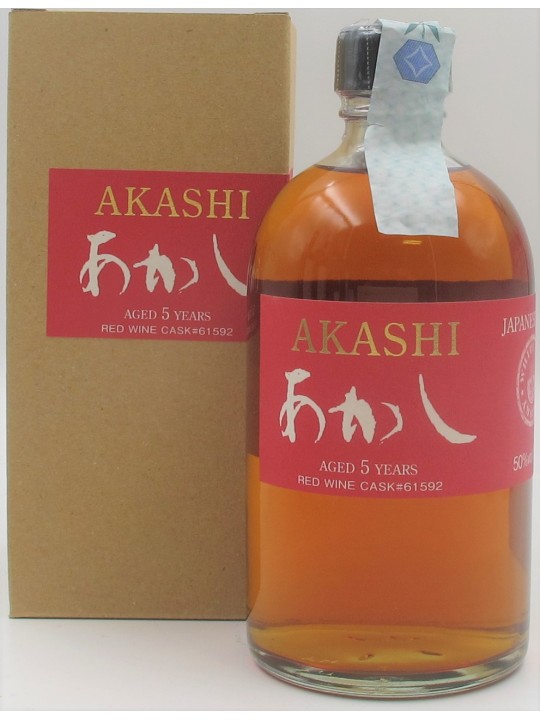 WHISKY SINGLE MALT 5 Y.O. RED WINE CASK WHITE OAK DISTILLERY AKASHI
