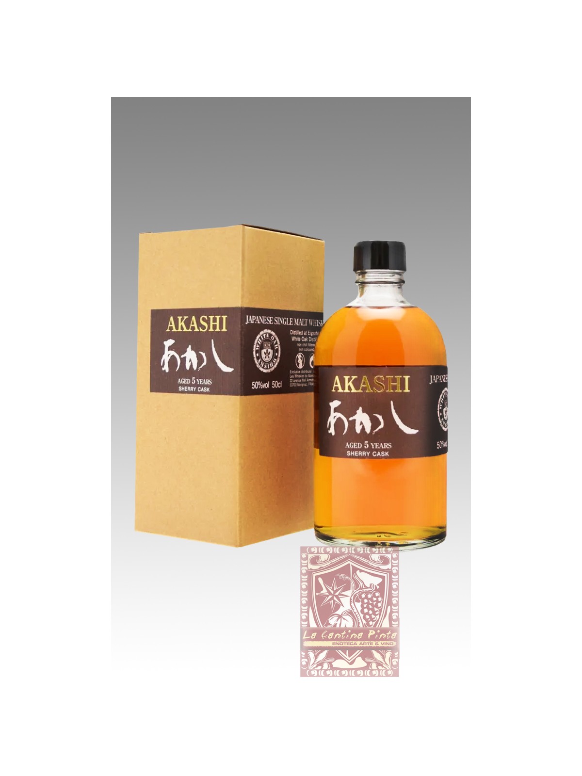 WHISKY SINGLE MALT 5 Y.O. SHERRY CASK WHITE OAK DISTILLERY AKASHI