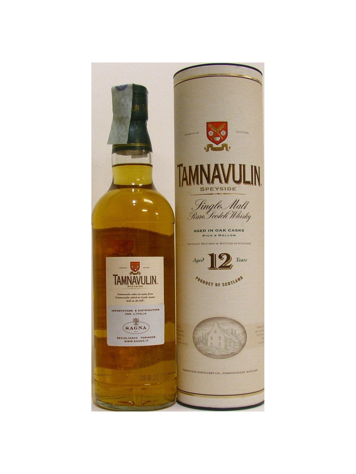 WHISKY SINGLE MALT TAMNAVULIN 12 Y.O. SPEYSIDE