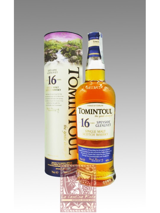 WHISKY SPEYSIDE GLENLIVET 16 Y.O. SINGLE MALT - TOMINTOUL