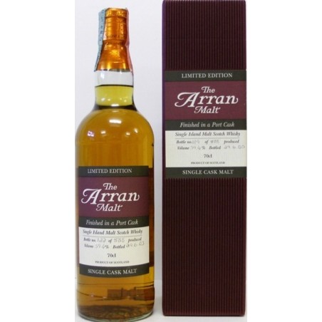 WHISKY THE ARRAN SINGLE MALT PORT FINISH LIMITED EDITION BOTTLES 2005