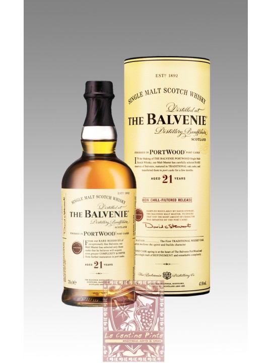 WHISKY THE BALVENIE 21 Y.O. PORTWOOD SINGLE MALT