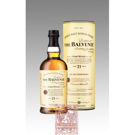 WHISKY THE BALVENIE 21 Y.O. PORTWOOD SINGLE MALT