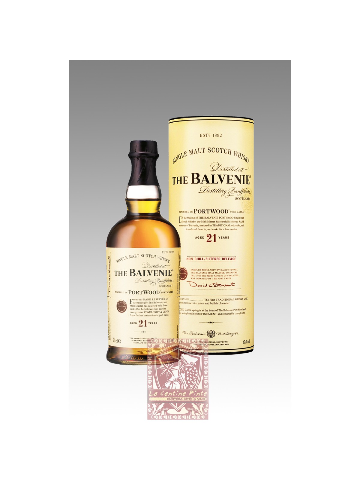 WHISKY THE BALVENIE 21 Y.O. PORTWOOD SINGLE MALT