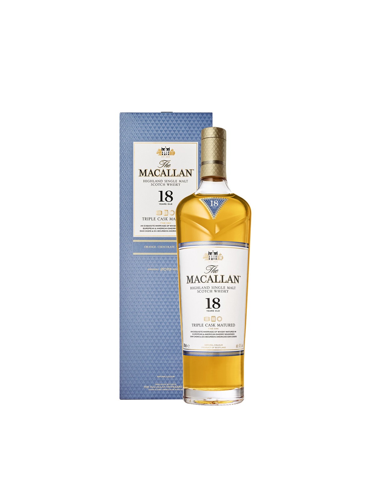 WHISKY THE MACALLAN FINE OAK 18 Y.O. TRIPLE CASK RELEASE 2018