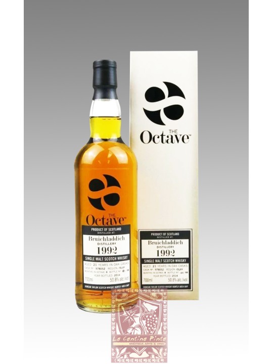 WHISKY THE OCTAVE BRUICHLADDICH 1992 21 Y.O. CASK STRENGTH SINGLE MALT ISLAY DUNCAN TAYLOR