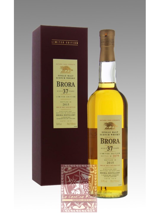 WHISKY BRORA 14° RELEASE NATURAL CASK STRENGTH 37 YO 1977/2015  LIMITED EDITION