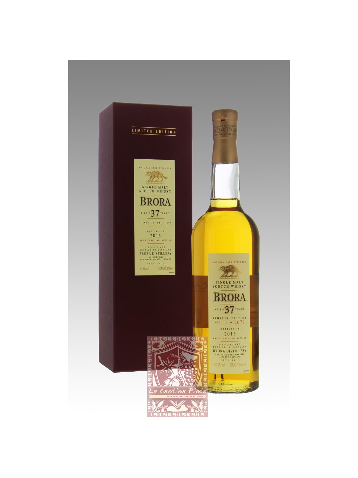 WHISKY BRORA 14° RELEASE NATURAL CASK STRENGTH 37 YO 1977/2015  LIMITED EDITION