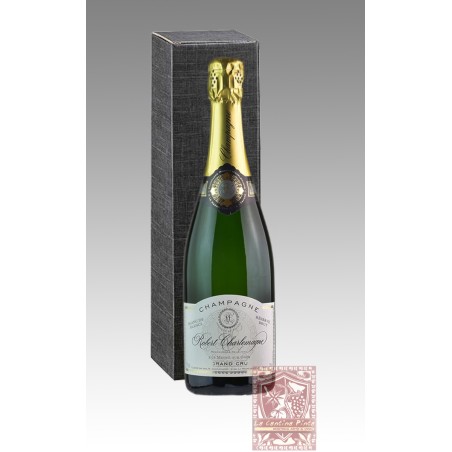 CHAMPAGNE ROBERT CHARLEMAGNE BLANC DE BLANCS BRUT RESERVE GRAND CRU MAGNUM CON ASTUCCIO