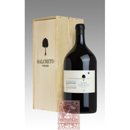 CHIANTI COLLI SENESI BISKERO 2023 DOPPIA MAGNUM 3 LT. IN CASSA DI LEGNO  - SALCHETO