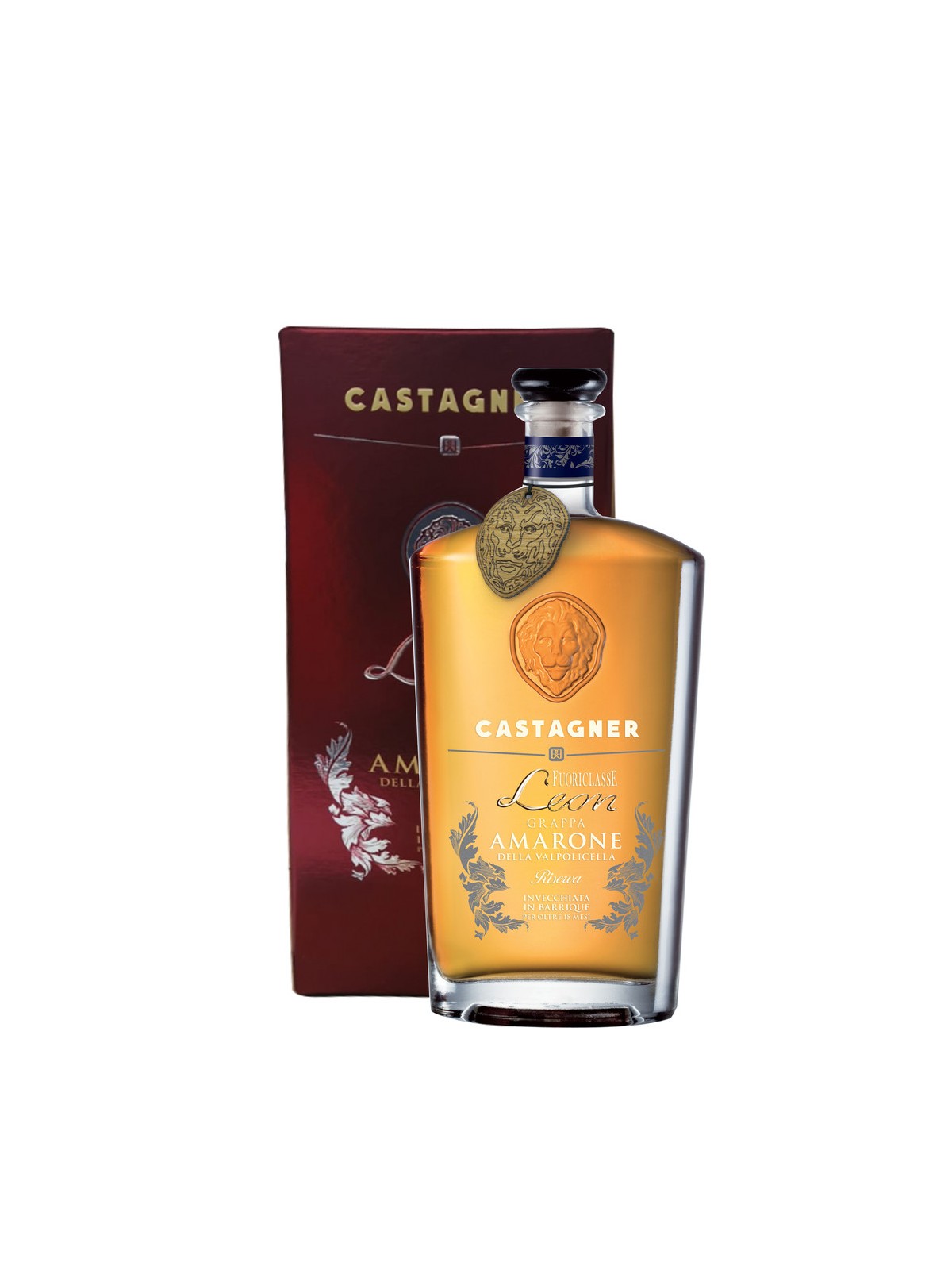 GRAPPA DI AMARONE DELLA VAPOLICELLA RISERVA FUORICLASSE LEON INVECCHIATA 18 MESI IN BARRIQUE - CASTAGNER