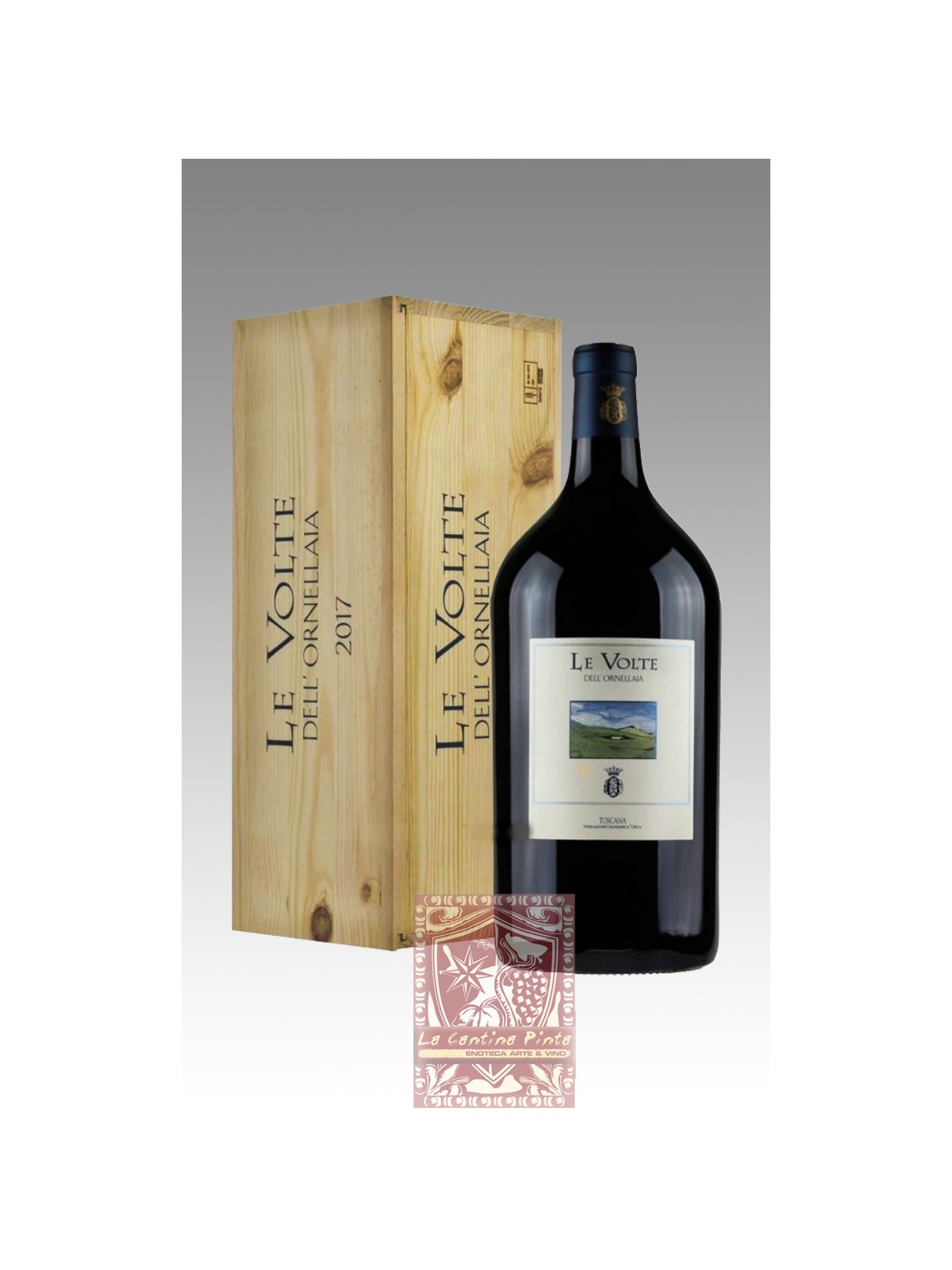 LE VOLTE DELL'ORNELLAIA 2022 DOPPIA MAGNUM 3 LT. CASSA LEGNO - TENUTA DELL'ORNELLAIA E MASSETO
