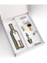 OLLY BOX- OLIERA IN ACCIAIO CON 3 TAPPI ADATTIVI E 2 CARTELLINI