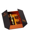 CONFEZIONE REGALO "ESPOSIZIONE" CON GRAPPA XO INVECCHIATA 6 ANNI + 2 BICCHIERI ISIDE DA MEDITAZIONE - DISTILLERIA SIBONA