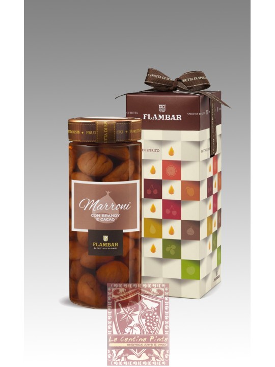 VASO GOLOSO MARRONI CON BRANDY E CACAO