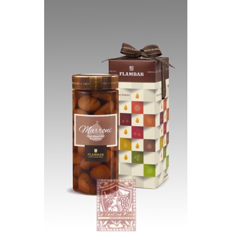 VASO GOLOSO MARRONI CON BRANDY E CACAO