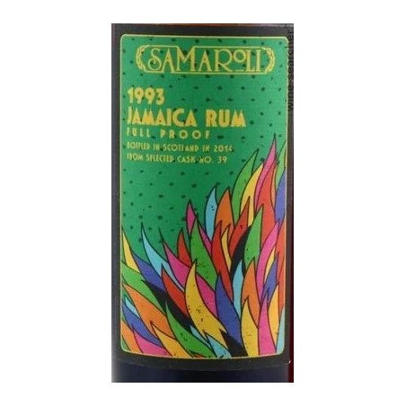JAMAICA RUM 1993/2014 CASK N° 39  FULL PROOF - SAMAROLI HAMPDEN 70 CL