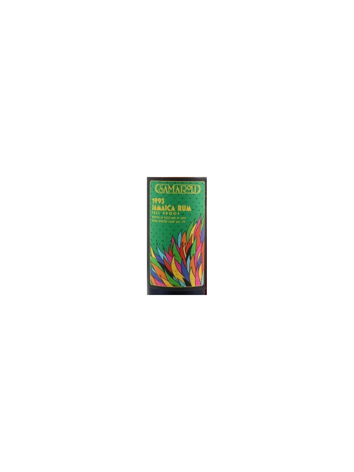 JAMAICA RUM 1993/2014 CASK N° 39  FULL PROOF - SAMAROLI HAMPDEN 70 CL