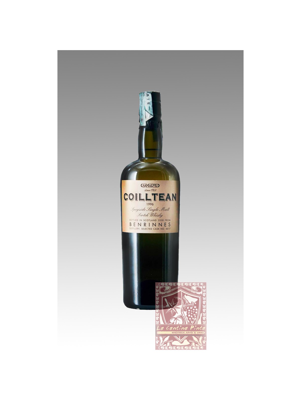 SPEYSIDE SINGLE MALT WHISKY COILLTEAN BENRINNES 1996/ 2009 SEL. CASK N° 4618 - SAMAROLI
