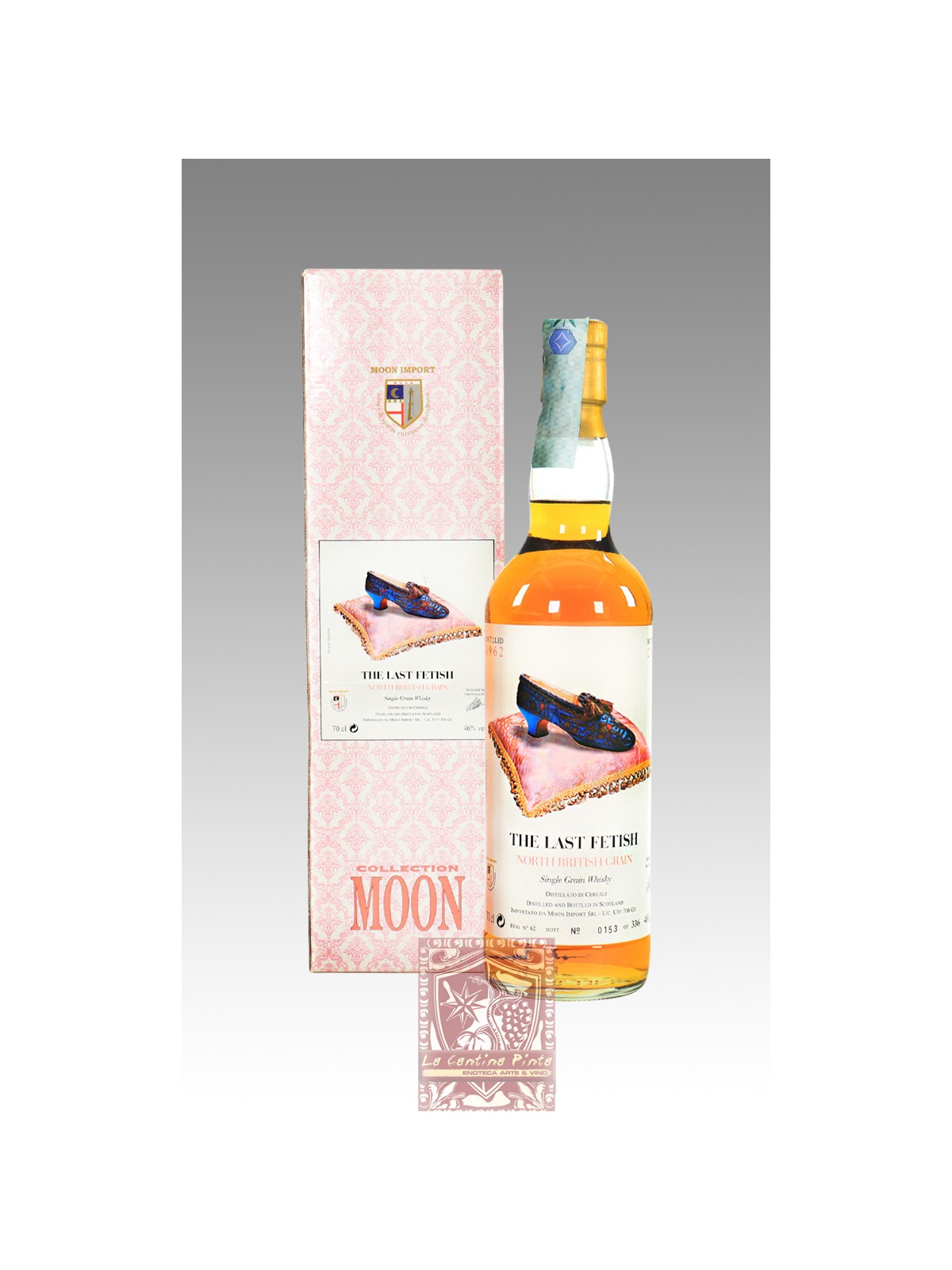 THE LAST FETISH 49 Y.O. NORTH BRITISH GRAIN 1962 SINGLE GRAIN WHISKY  MOON IMPORT