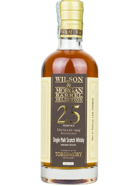 SINGLE MALT WHISKY TOBERMORY 1994/2019 25yo 55% SHERRY WOOD CASK -5039 COFFRET - WILSON & MORGAN