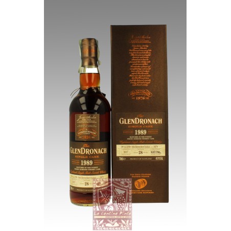 HIGHLAND SINGLE MALT WHISKY GLENDRONACH 1989/2017 28YO 49,9% CASK 5476 PX SHERRY PUNCHEON