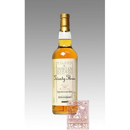 SINGLE MALT WHISKY BUNNAHABHAIN 1991 23YO WILSON & MORGAN BARREL SELECTION COFFRET