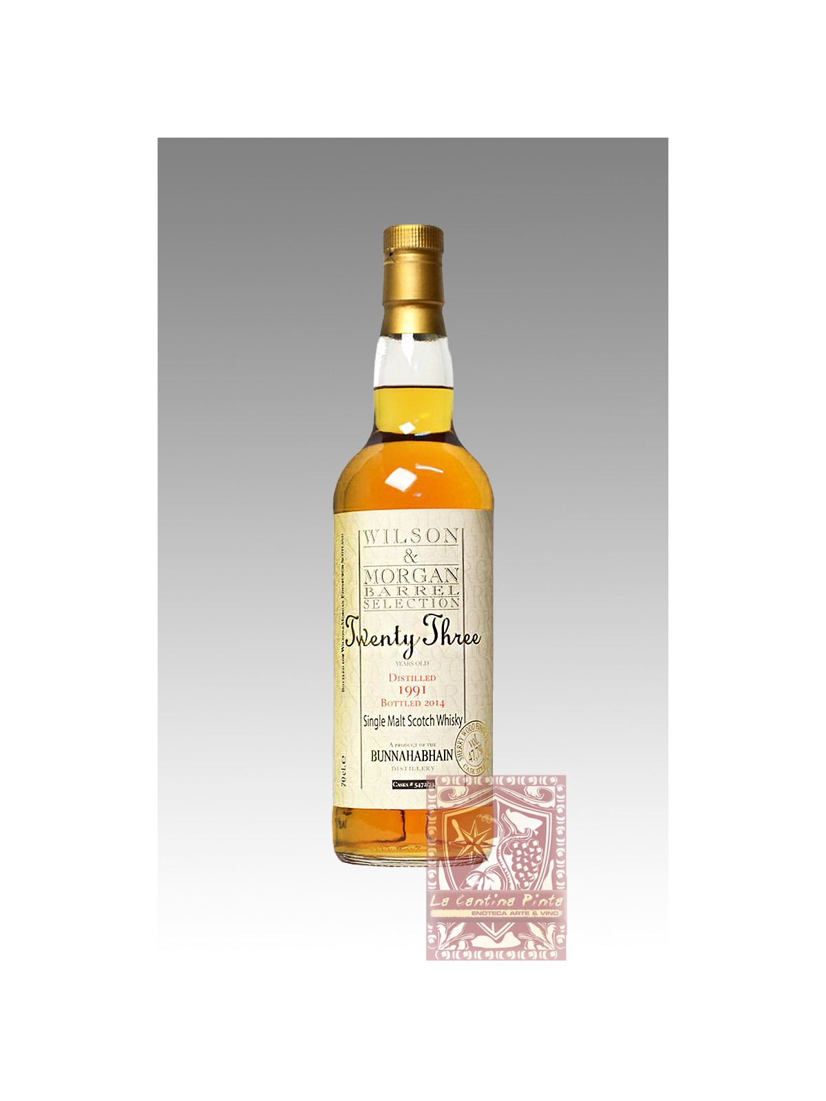 SINGLE MALT WHISKY BUNNAHABHAIN 1991 23YO WILSON & MORGAN BARREL SELECTION COFFRET