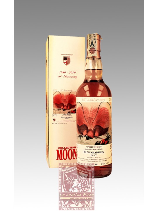 THE BIRD ISLAY SINGLE MALT SCOTCH WHISKY BUNNAHABHAIN 1976/2010 30th ANNIVERSARY MOON IMPORT