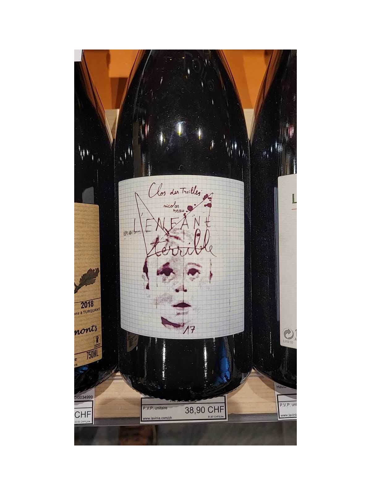  LE CLOS DES TREILLES ENFANT TERRIBLE 2017 ANJOU ROUGE