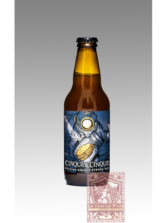 BIRRA ARTIGIANALE "CINQUE E CINQUE" STRONG BELGIAN ALE - PICCOLO BIRRIFICIO CLANDESTINO