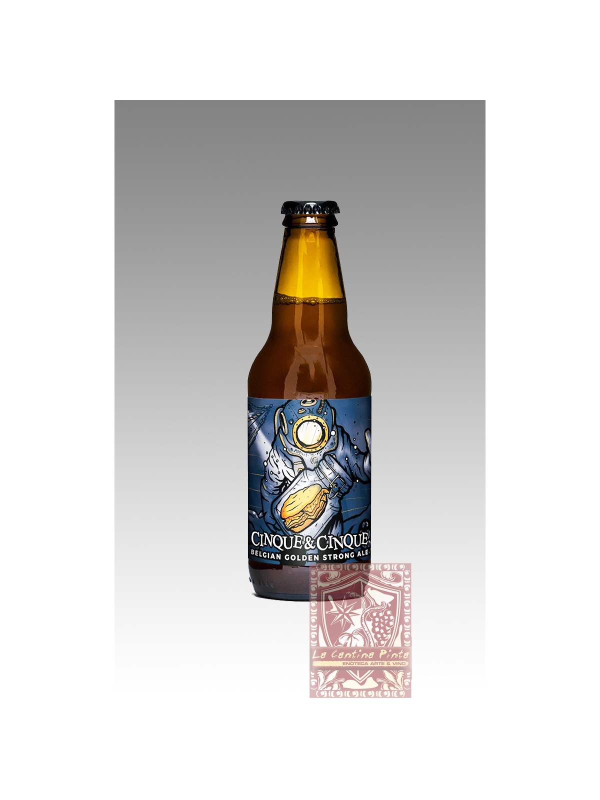 BIRRA ARTIGIANALE "CINQUE E CINQUE" STRONG BELGIAN ALE - PICCOLO BIRRIFICIO CLANDESTINO