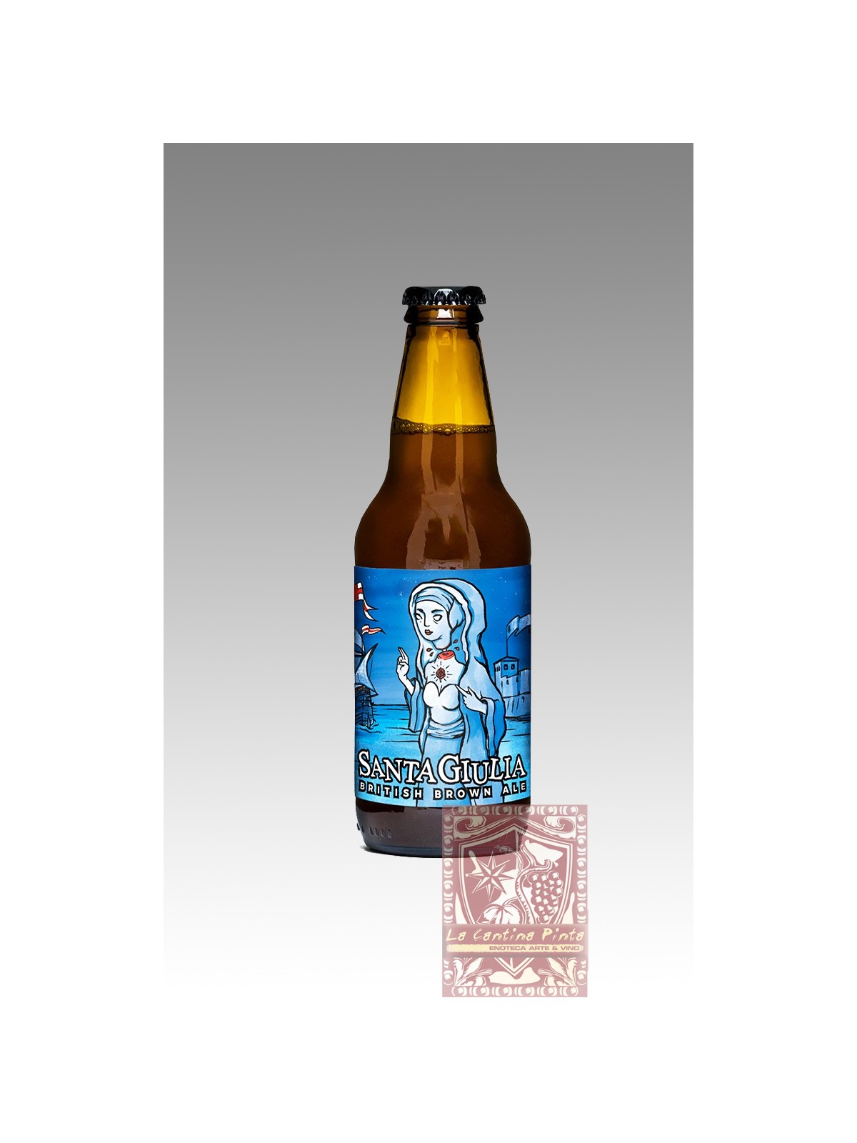 BIRRA ARTIGIANALE "SANTA GIULIA" AMERICAN BROWN ALE - PICCOLO BIRRIFICIO CLANDESTINO