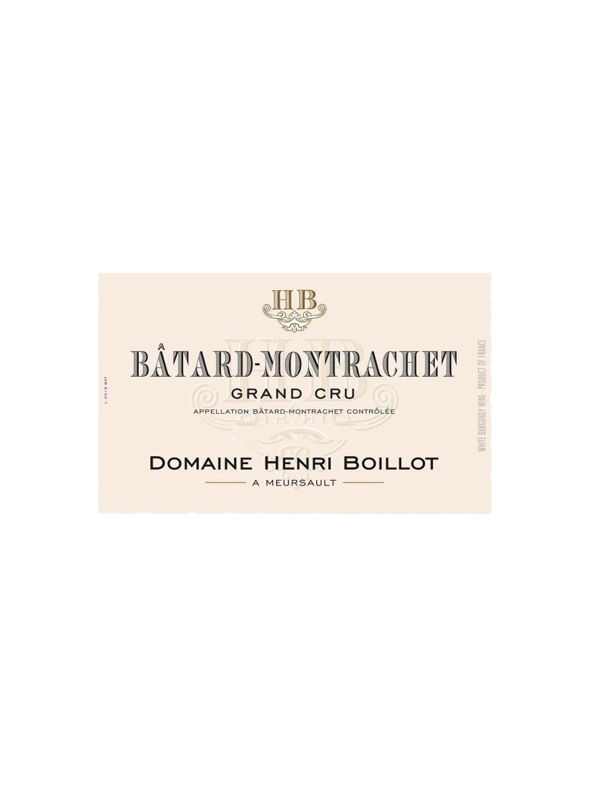 BATARD-MONTRACHET 2013 GRAND CRU - DOMAINE HENRI BOILLOT