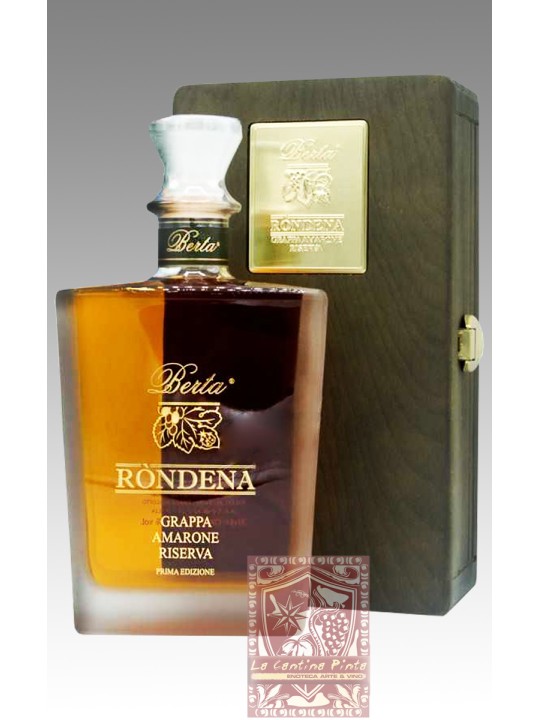 RONDENA GRAPPA DI AMARONE RISERVA  IN CASSA LEGNO - DISTILLERIE BERTA