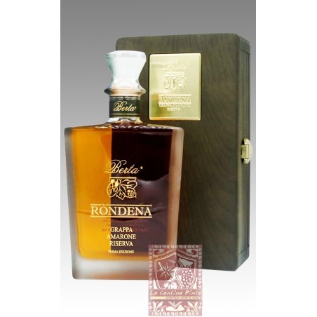 RONDENA GRAPPA DI AMARONE RISERVA  IN CASSA LEGNO - DISTILLERIE BERTA