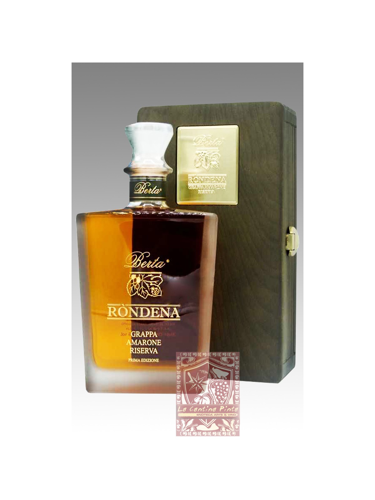 RONDENA GRAPPA DI AMARONE RISERVA  IN CASSA LEGNO - DISTILLERIE BERTA