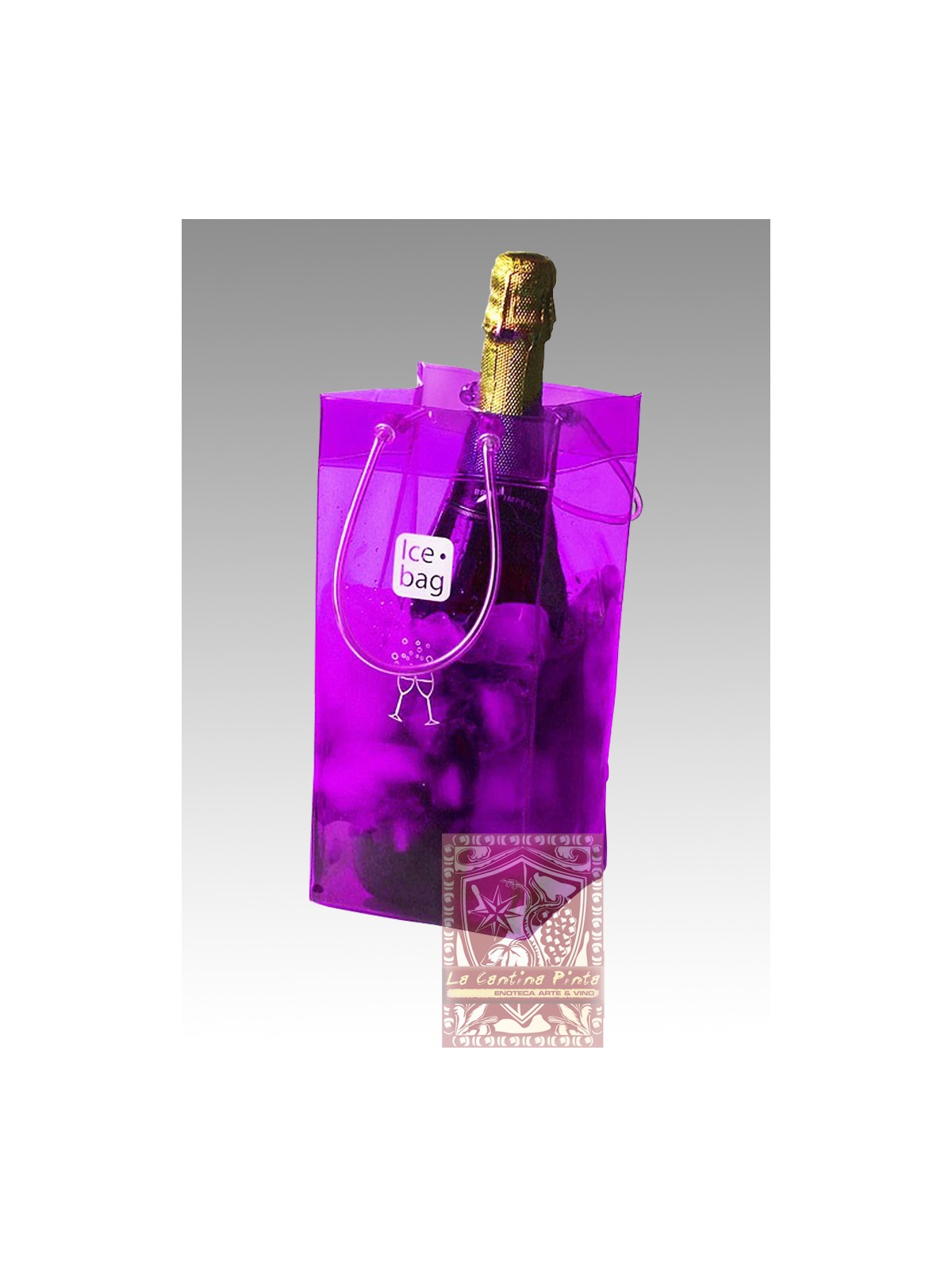 ICEBAG BASIC VIOLA PORTAGHIACCIO IN PLASTICA PIEGHEVOLE