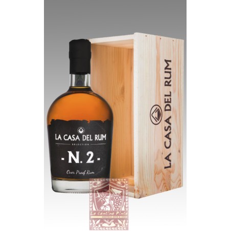 LA CASA DEL RUM  N.2  BARBADOS OVERPROOF ASTUCCIO LEGNO