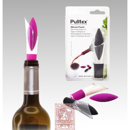 PULLTEX - SILICONE POURER - WINE STOPPER AND POURER