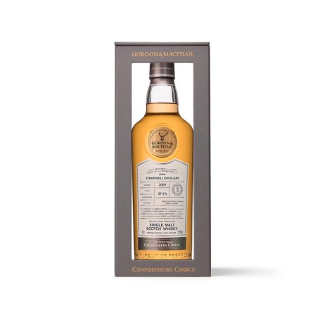 STRATHMILL SINGLE MALT SCOTCH WHISKY CASK STRENGHT 2009 12YO LION'S CHOICE GORDON & MCPHAIL