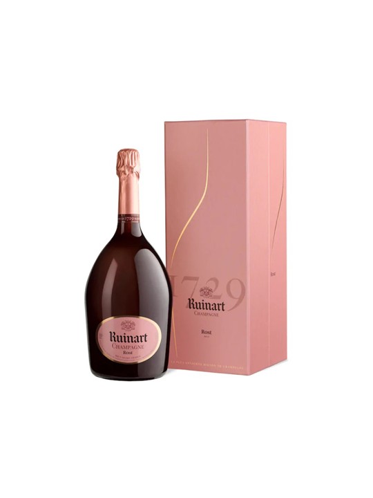 CHAMPAGNE RUINART ROSE' BRUT ASTUCCIATO MAGNUM 1,5 LT.